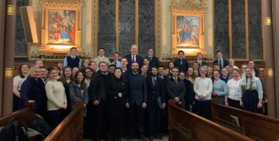 The Northeast Catholic College Choir with Mr. Paul Jernberg